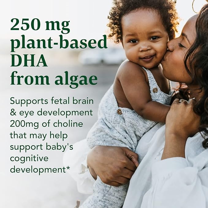 Megafood Baby & Me 2 Prenatal Vitamins for Women, Dha & Choline Supplements, Liquid Dha and Choline for Baby's Brain and Eye Development During Pregnancy, Vegan, 60 Capsules (30 Servings)
