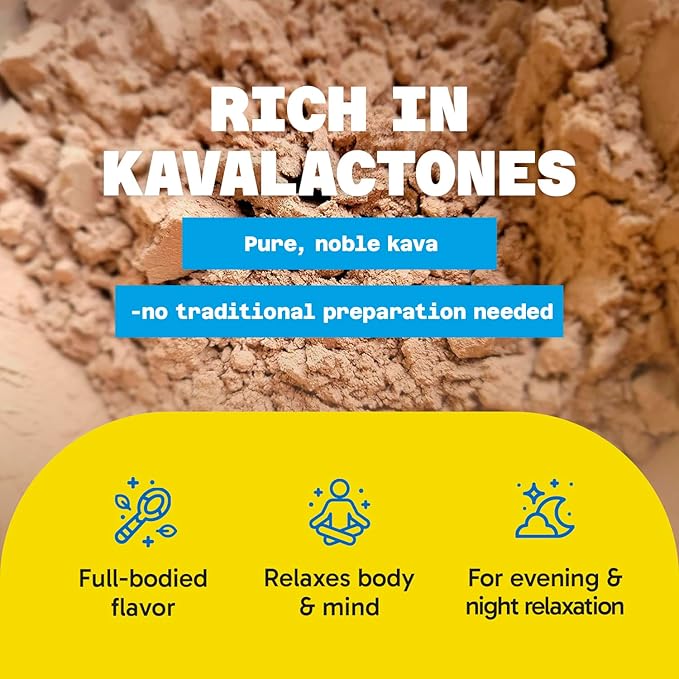 Fiji Vanua Kava Instant Old Roots Kava Powder, dehydrated green juice Kava Drink Powder, Easy to Prepare liquid-Soluble, Fijian Instant Noble, Herbal Supplement, 4 oz