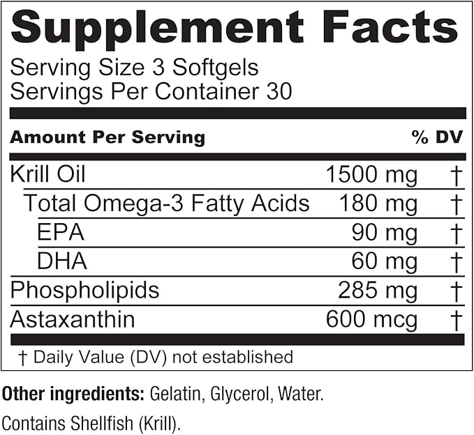 Live Conscious KrillWell, Joint, and Cognitive Support | Certified Sustainable Krill Oil 2X More Effective Than Fish Oil - 30 Day Supply