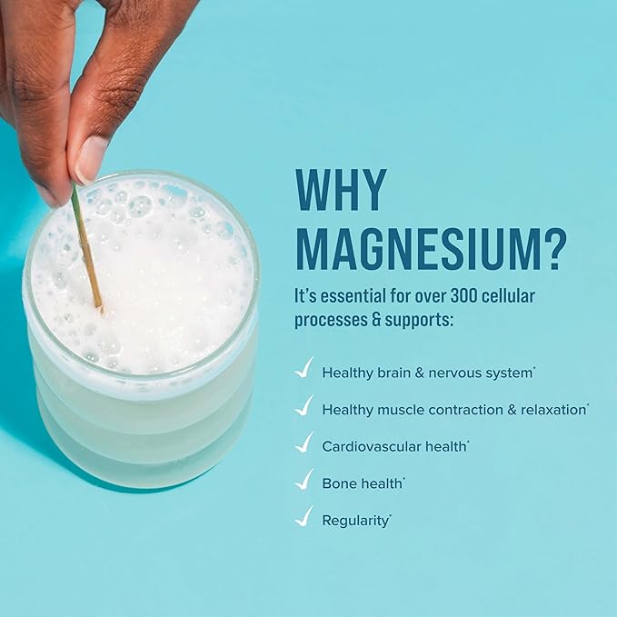Natural Vitality Calm, Magnesium Supplement, Anti-Stress Drink Mix Powder, Gluten Free, Vegan, & Non-GMO, Cherry, 16 oz