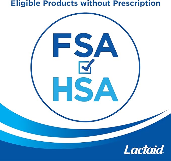 Lactaid Fast Act Lactose Intolerance Relief Caplets with Lactase Enzyme to Prevent Gas, Bloating & Diarrhea Due to Lactose Sensitivity, Ideal for Travel & On-The-Go, 32 Packs of 1-Count