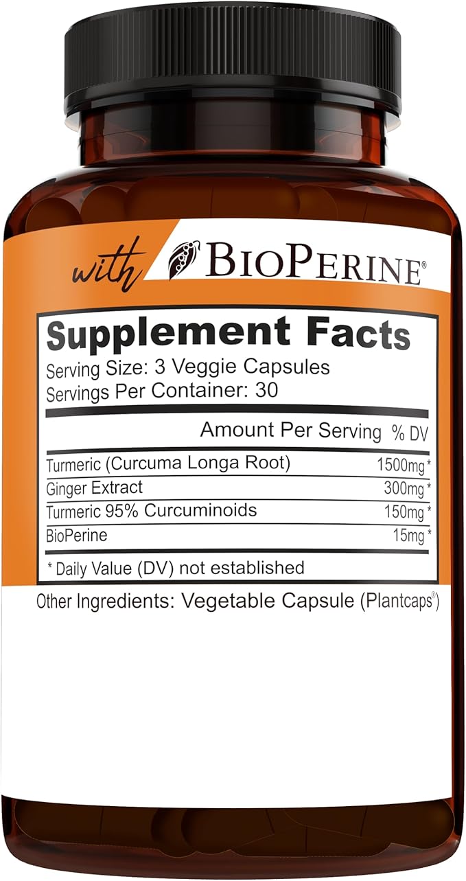 NEW AGE Turmeric Curcumin Capsules - Standardized Curcuminoids - Non-GMO, Gluten Free 180 Count (Pack of 2)