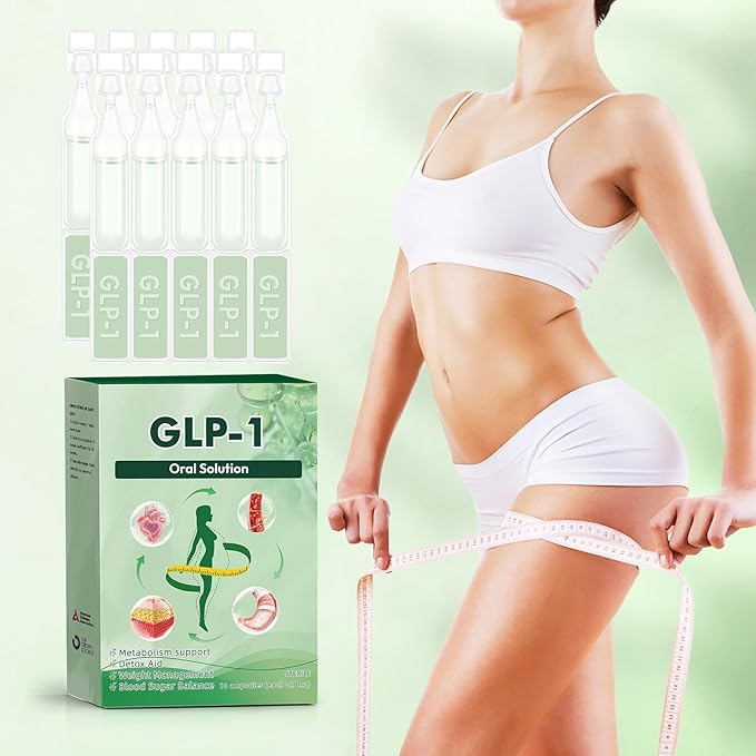 New GLP-1 Oral Solution,GLP-1 Six-in-One Oral Liquid,Natural GLP-1 Drops,GLP Supplement Drop for Women and Men (10 Packs-1 Box)