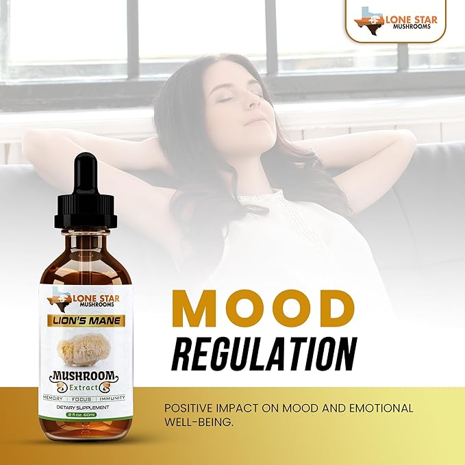 Lions Mane Dual Liquid Extract/Tincture | Organic Fruiting Bodies only | Grown in USA | Highly Concentrated | Memory, Focus, Immunity | No Grain/Filler