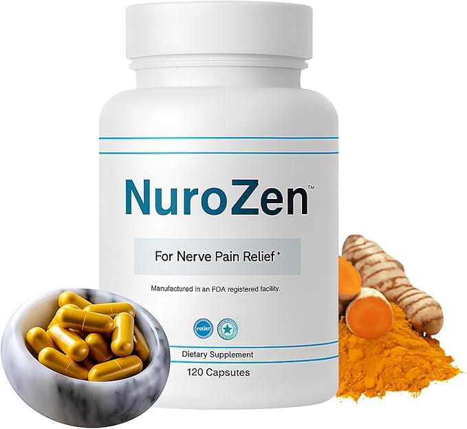Nerve Support Supplement – Alpha Lipoic Acid, B1, B6, B12, Pureblend of MSM, Turmeric – Advanced Neuropathy Support Formula for Nerve Health, Tingling & Discomfort Relief – 120 Capsules