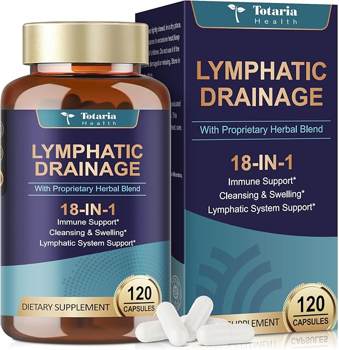 Lymphatic Drainage Supplements - Lymph MD with Echinacea, Dandelion, Burdock, Bromelain, Vitamin C, Zinc, Selenium, Proprietary Herbal Blend, Lymph System Support, 120 Counts