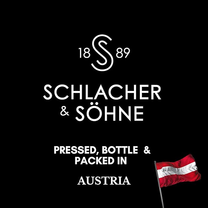 Schlacher & Söhne Styrian Pumpkin Seed Oil: 100% Pure, Cold Pressed, Non GMO, Gluten Free, Vegan, May Helps in Hair Growth, Made in Austria (500 ml, 16.9 FL OZ)
