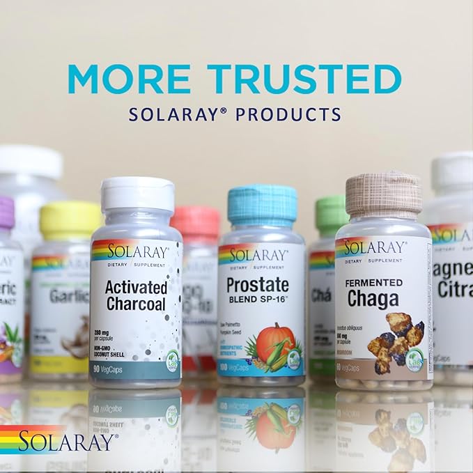 SOLARAY Fermented Shiitake Mushroom 500mg | Healthy Immune, Liver & Digestive Function Support | Non-GMO & Vegan | 60 VegCaps