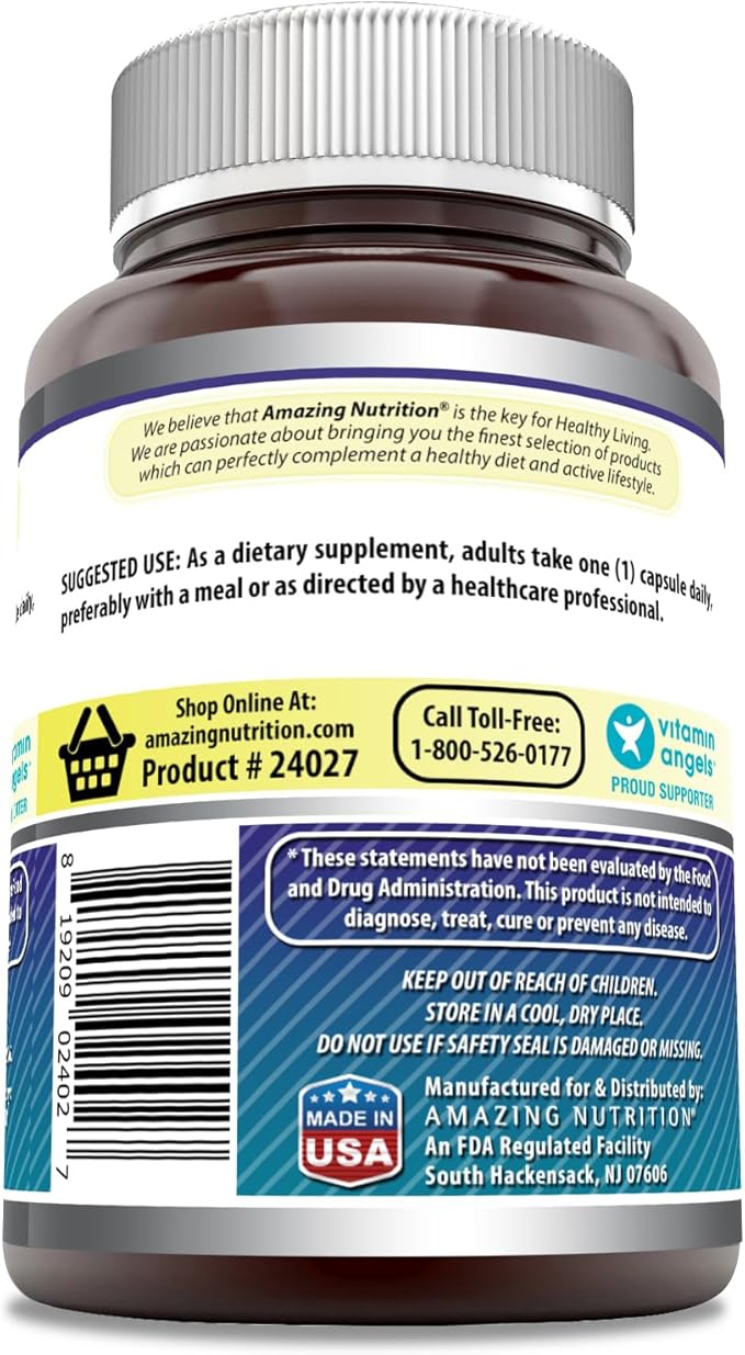 Amazing Formulas Citicoline 250 Mg | Capsules Supplement | Non-GMO | Gluten Free | Made in USA (240 Count)