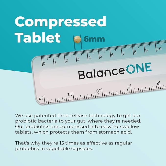 Balance ONE Time-Release Kids Probiotic – Up to 15x Better Survivability – 3 Billion CFU – Gut & Digestive Support for Children – Sugar Free, Easy to Swallow, 2 Month Supply