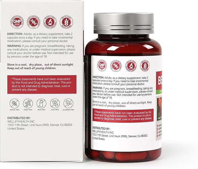 Berberine with Ceylon Cinnamon | Support Blood Sugar, Cholesterol Health & Immune* | Gluten-Free, Non-GMO & Vegan Berberine Supplement | 60 Capsules