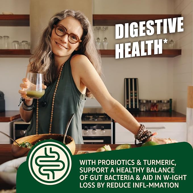 Digestive Health & Weight Bee Pollen Organic 1000mg, w/Probiotics, Prebiotics & Turmeric, Bee Pollen Gummies Rich in B-Vitamin, Antioxidants, Amino Acids, for Digestive, Weight & Energy