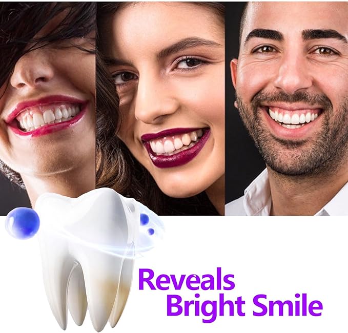 2 Pack Purple Teeth Restoration Mineral Toothpaste Tabets for Teeth Whitening, Fresh Breath, Remineralizing Travel Tabs, Strengthening Gum, Enamel-Safe, Fluoride & Plastic Free | 120 Count