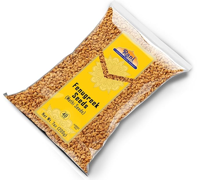 Rani Fenugreek (Methi) Seeds Whole 7oz (200g) Trigonella foenum graecum ~ All Natural | Vegan | Gluten Friendly | Non-GMO | Kosher | Indian Origin, used in cooking & Ayurvedic spice