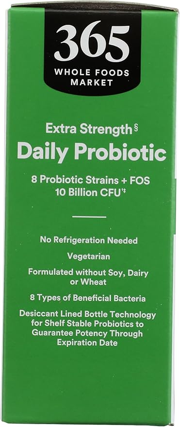 365 by Whole Foods Market, Extra Strength Daily Probiotic 10 billion CFU, 30 ct