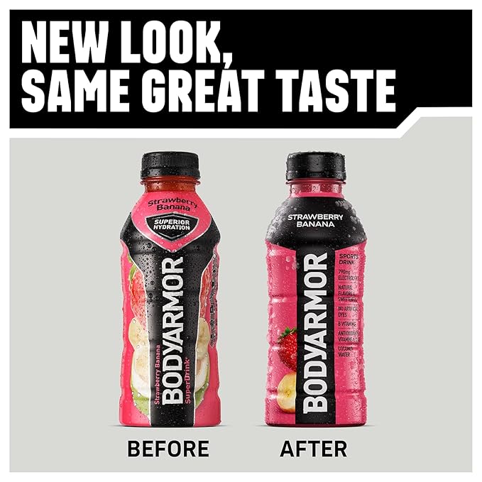 BODYARMOR Sports Drink Sports Beverage, Pineapple Coconut, Coconut Water Hydration, Natural Flavors With Vitamins, Potassium-Packed Electrolytes, Perfect For Athletes, 16 Fl Oz (Pack of 12)