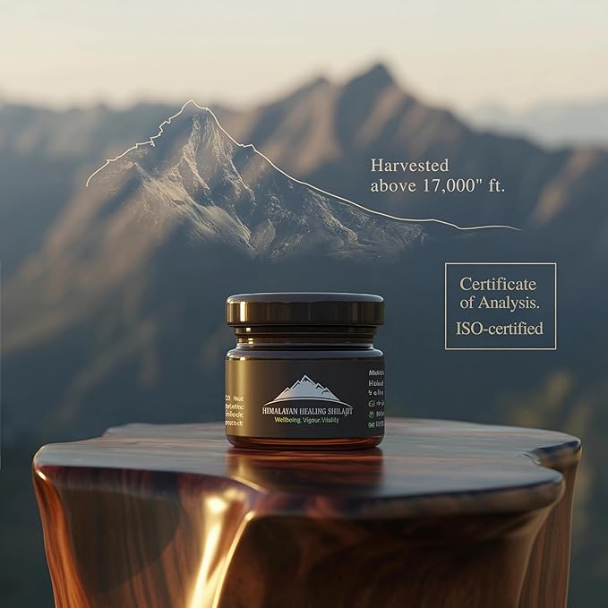 Gold Grade Himalayan Shilajit Resin For Men & Women | 500MG Max Potency | Lab Tested 100% Organic Shilajit With 85+ Trace Minerals & Fulvic Acid For Focus, Energy And Immunity 30 Gram