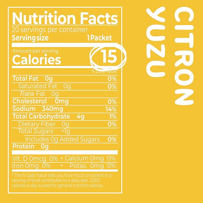 DALAMHARI Kombucha Powder | Citron Yuzu 20T | Kombucha Drink Probiotic Soda Urban Remedy Kombucha Synergy Scoby Kombucha Starter Kit Adaptogen Drink Health Ade Kombucha Tea Bubbly