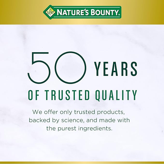 Nature’s Bounty Vitamin C + Rose HIPS, Immune Support, 1000mg Vitamin C, Coated Caplets, 1 Serving per Day, Vegetarian Caplets, 100 Ct