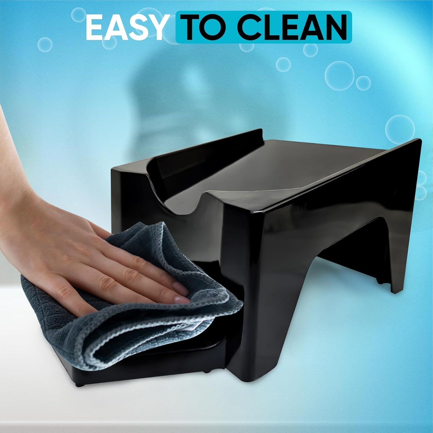 TidyFriend Laundry Detergent Dispenser with Tray, Laundry Soap Dispenser with Non-Slip Rubber Feet for Washing Room Organization, Easy Pour (Black)