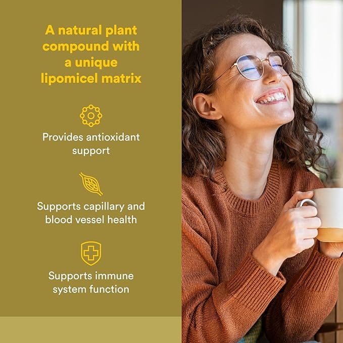 Natural Factors Quercetin LipoMicel Matrix for Superior Absorption, 30 Softgels