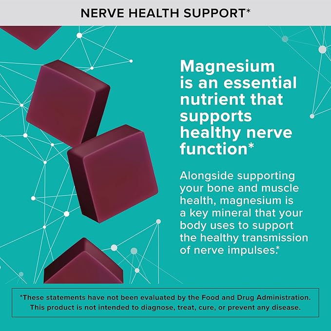 Qunol Magnesium Citrate Soft Chews, 350mg Extra Strength Magnesium Supplement, High Absorption to Support Nerve, Bone and Muscle Health, 90 Count