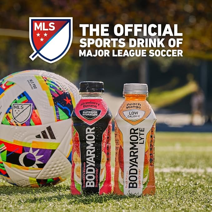 BODYARMOR LYTE Sports Drink Low-Calorie Sports Beverage, Kiwi Strawberry, Coconut Water Hydration, Natural Flavors With Vitamins, Potassium-Packed Electrolytes, Perfect For Athletes, 16 Fl Oz (Pack of 12)