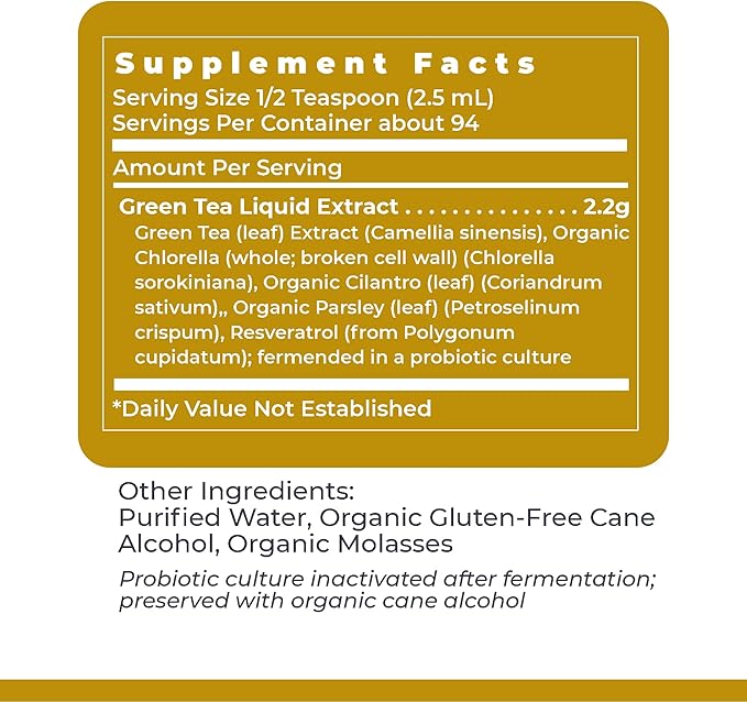Premier Research Labs Green Tea-ND - Liquid Green Tea Extract with Fermented Supplement Formula - Probiotic Herbal Digestive Supplement with Vegan Formula* - 8 fl oz