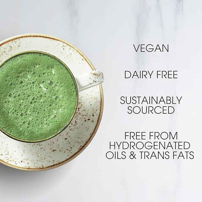 David Rio Premium Japanese Matcha Latte & Frappé Mix, 48 Oz, Matcha Green Tea, Vegan, Dairy Free, Serve Hot, Cold or Ice Blended, Just Add Milk, 52 Servings