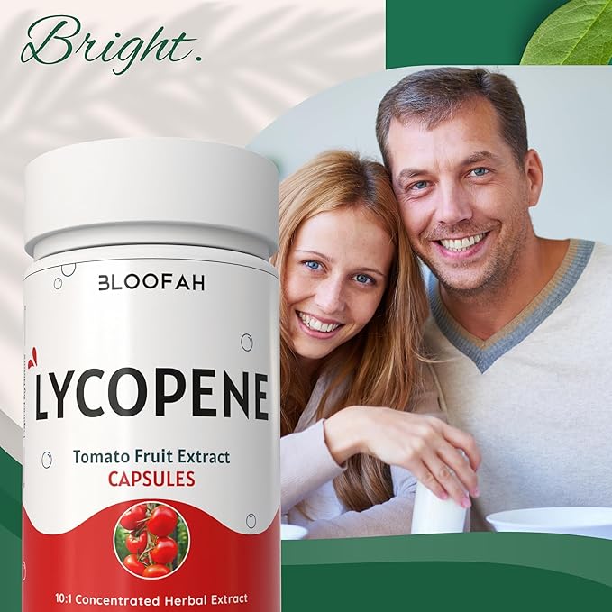Lycopene Tomato Extract 500mg Capsules | Natural Lycopene Rich Herbal Supplement | Naturally-Occurring Carotenoid | 100% Pure, Non-GMO & Gluten Free Formula - 180 Count