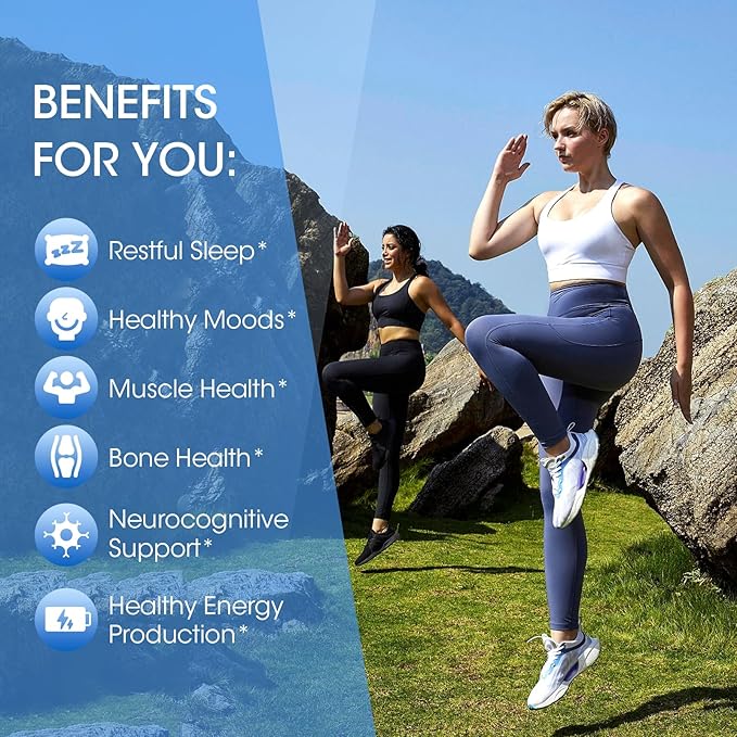 Magnesium Bisglycinate 100% Chelate, Maximum Absorbable Magnesium Glycinate Supplement for Restful Sleep, Energy Muscle Bone Support Non-GMO, Gluten-Free - 180 Capsules