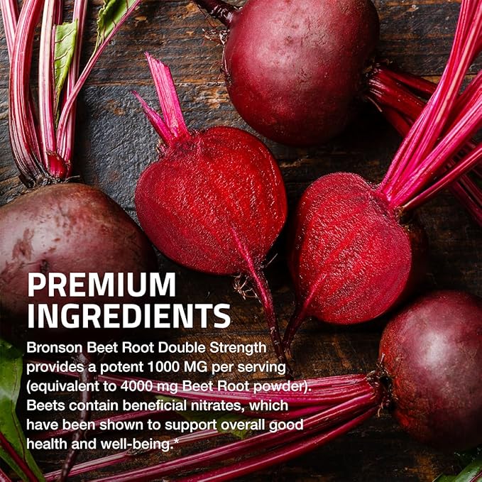 Bronson Beet Root Double Strength, Non-GMO, 120 Vegetarian Tablets