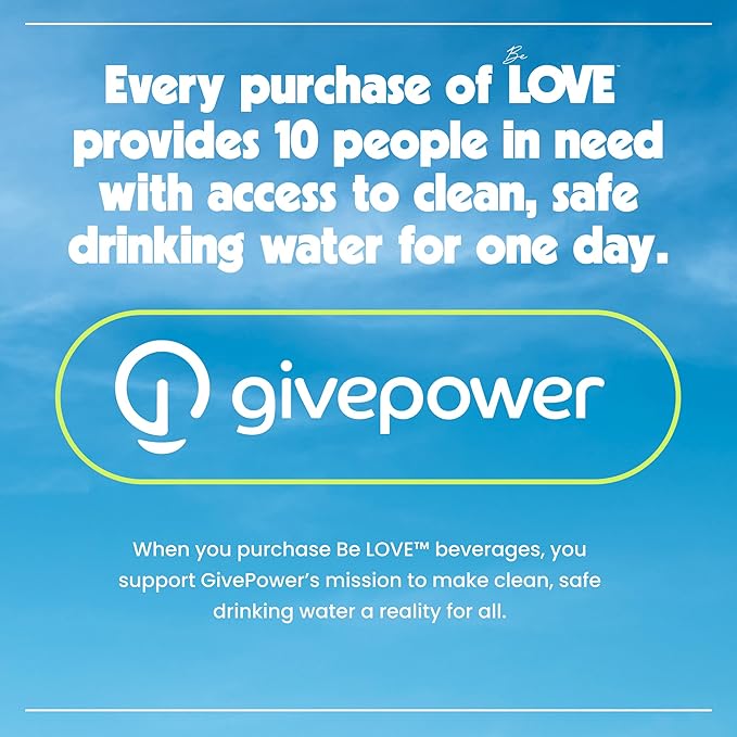 Be LOVE Balanced Electrolyte Beverage - Flavored Still Beverage for Daily Hydration, Exercise, Work & Wellness - Magnesium, Potassium & Sodium - Zero Sugar, Gluten Free (Citrus Zest, 12oz x 12ct)