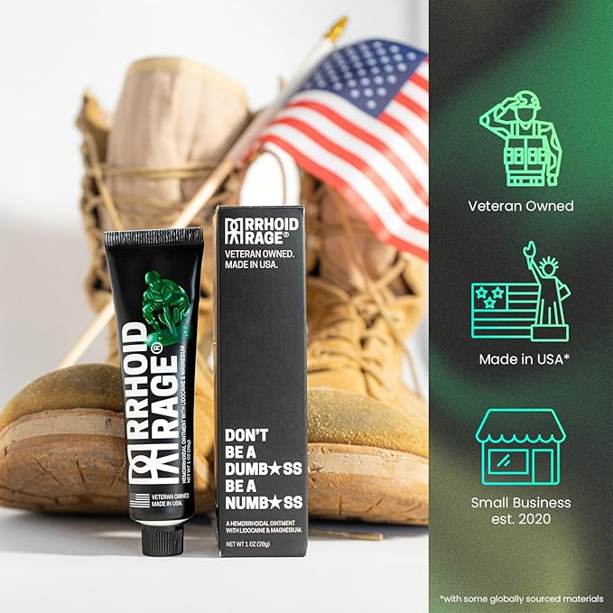 Hemorrhoid & Fissure Ointment - Treatment with Lidocaine, Aloe Extract, Magnesium Sulfate, Balsam Fir, Fast Acting Hemorrhoid Cream for Itching, Swelling and Maximum Pain Relief (2-Pack)