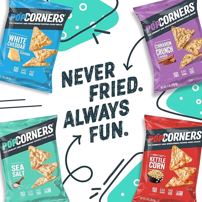 PopCorners Popped Corn Snacks, Sweet Chili, 1 Ounce (Pack of 20) (Packaging May Vary)