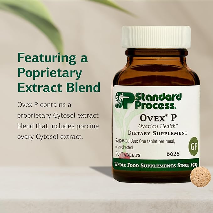 Standard Process Ovex P - Whole Food-Based Supplement to Support Your Health - Supplement with Porcine Ovary Cytosol Extract - 90 Tablets