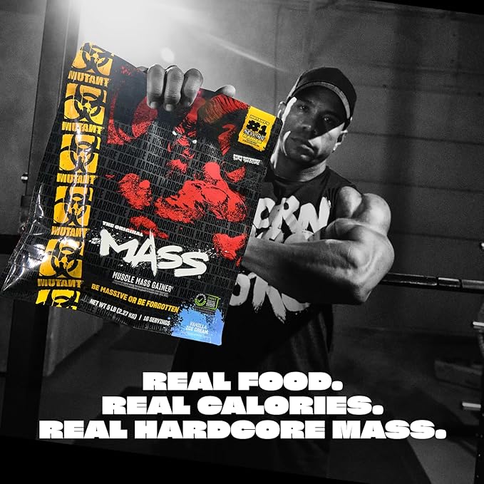 Mutant Mass | Weight Mass Gainer Protein Powder - high Calorie Protein Powder for Mass gain - Cookies and Cream - 5 Pound
