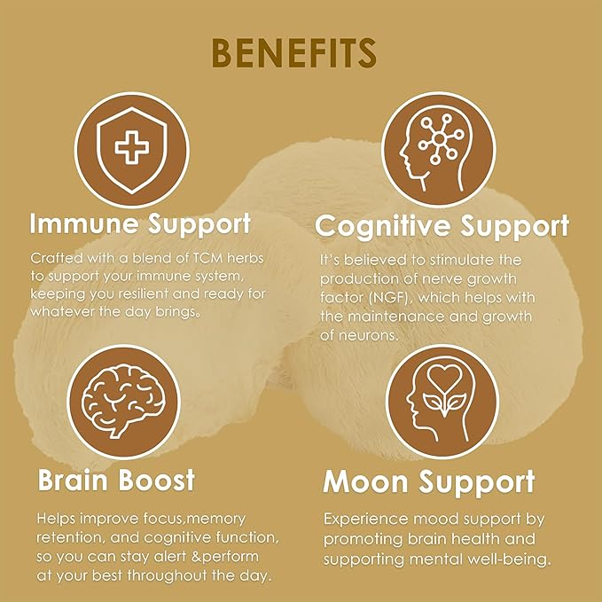 Redmint Lion's Mane Mushroom Extract with Ginkgo Leaf & Ginseng and More - Brain Boost & Clarity Herbal Tincture - Rooted in Ancient TCM Wisdom - Organic Immune Support Mushroom Supplement - 1 fl oz