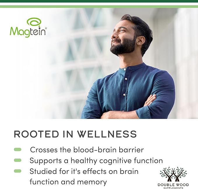 Magnesium L Threonate, Magtein™, Sleep and Cognitive Support – High Absorption – Most Bioavailable Form of Magnesium – 2,000 mg – 120 Capsules