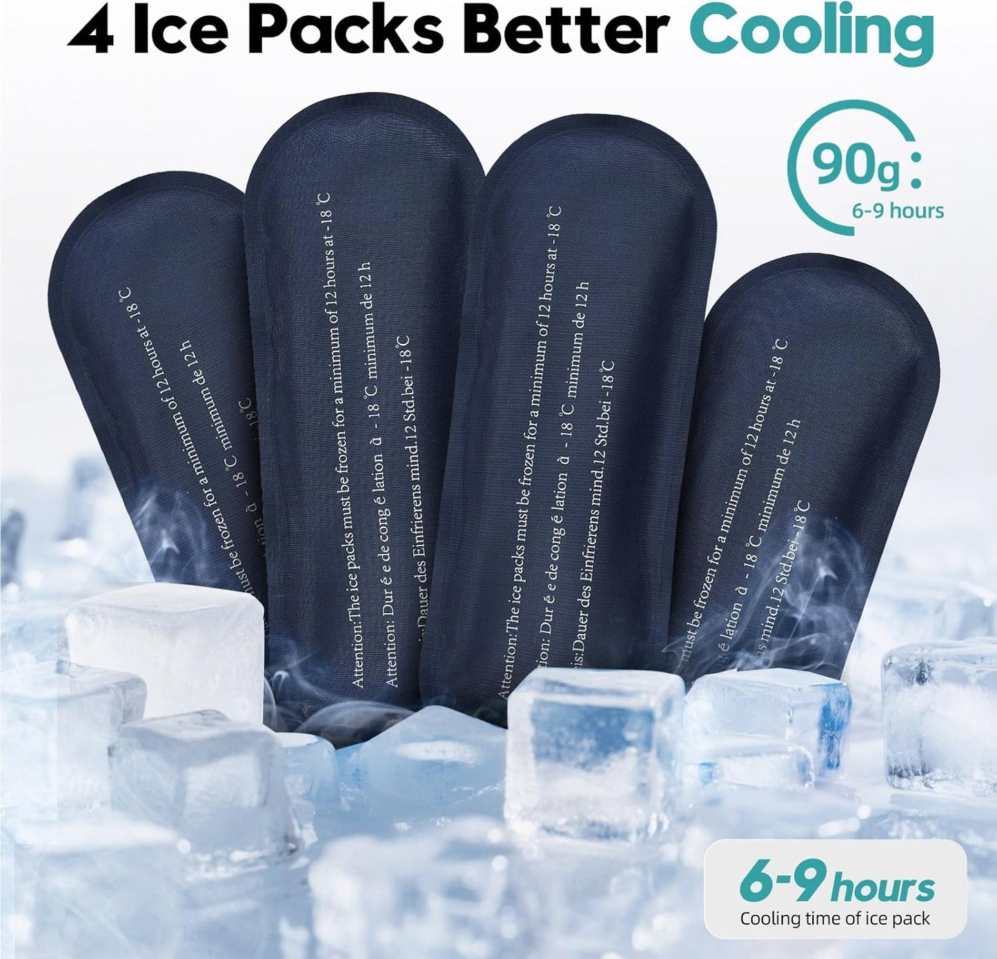 ALLCAMP Insulin Cooler Travel Case TSA Approved, Diabetic Medication Cooler Bag with 4 Ice Packs & Multi-Layer Storage, Portable Medical Cooler with Insulation Liner(Gray)