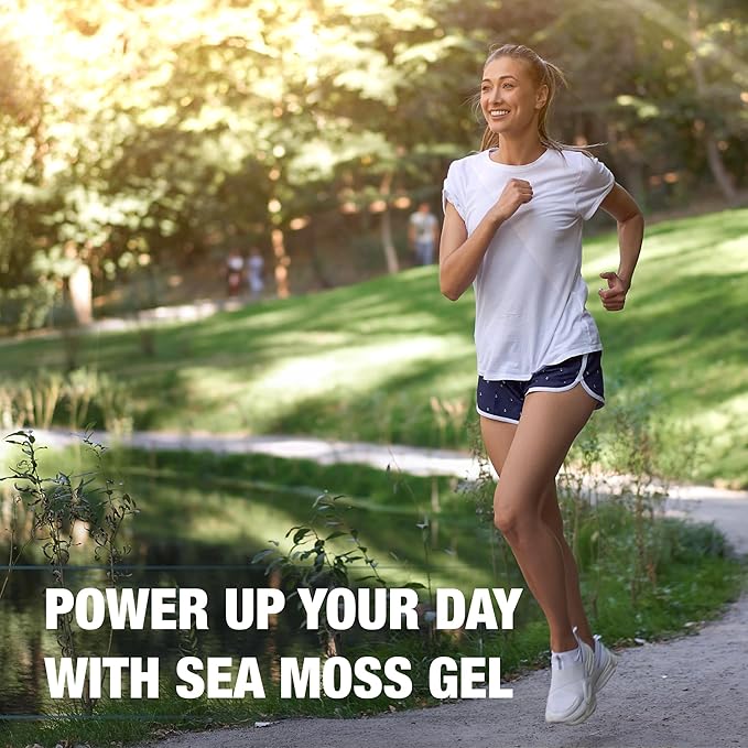Biolore Sea Moss Gel - Blue Spirulina 16oz, Wildcrafted Irish Seamoss with Essential Vitamins & Trace Minerals, Vegan Superfood Made in USA