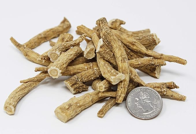 American Ginseng Slices from Wisconsin (Sliced Ginseng Root Wisconsin Grown!Most People Use It to Make Ginseng Tea! Good for Health! (American Ginsengs Large Branch, 2 Packs of 8 Ounces)