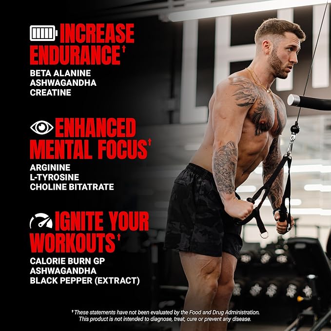 PROSUPPS Dr. Jekyll Signature Pre Workout Powder with Creatine - Stim-Free Preworkout Supports Muscle Volume & Endurance - Caffeine-Free Gym & Fitness Supplements (Strawberry, 30 Servings)