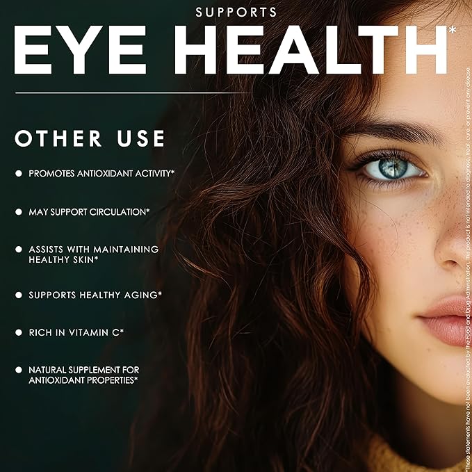 Eye Vitamins with Bilberry Equivalent to 6000mg Lutein and Zeaxanthin Supplements Lycopene Resveratrol Grape Seed Astaxanthin for Eyes - Eye Care Health and Mineral Supplement 120 Count