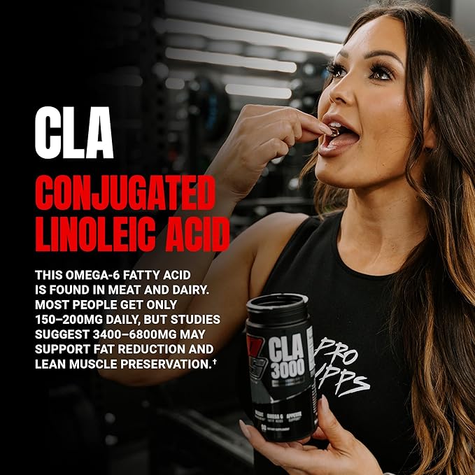 PROSUPPS CLA 3000 Lean Body Composition Support - Stim-Free Conjugated Linoleic Acid Workout Supplement for Weight Management & Appetite Support with Omega 6 Fatty Acid - Gym & Fitness - 90 Softgels