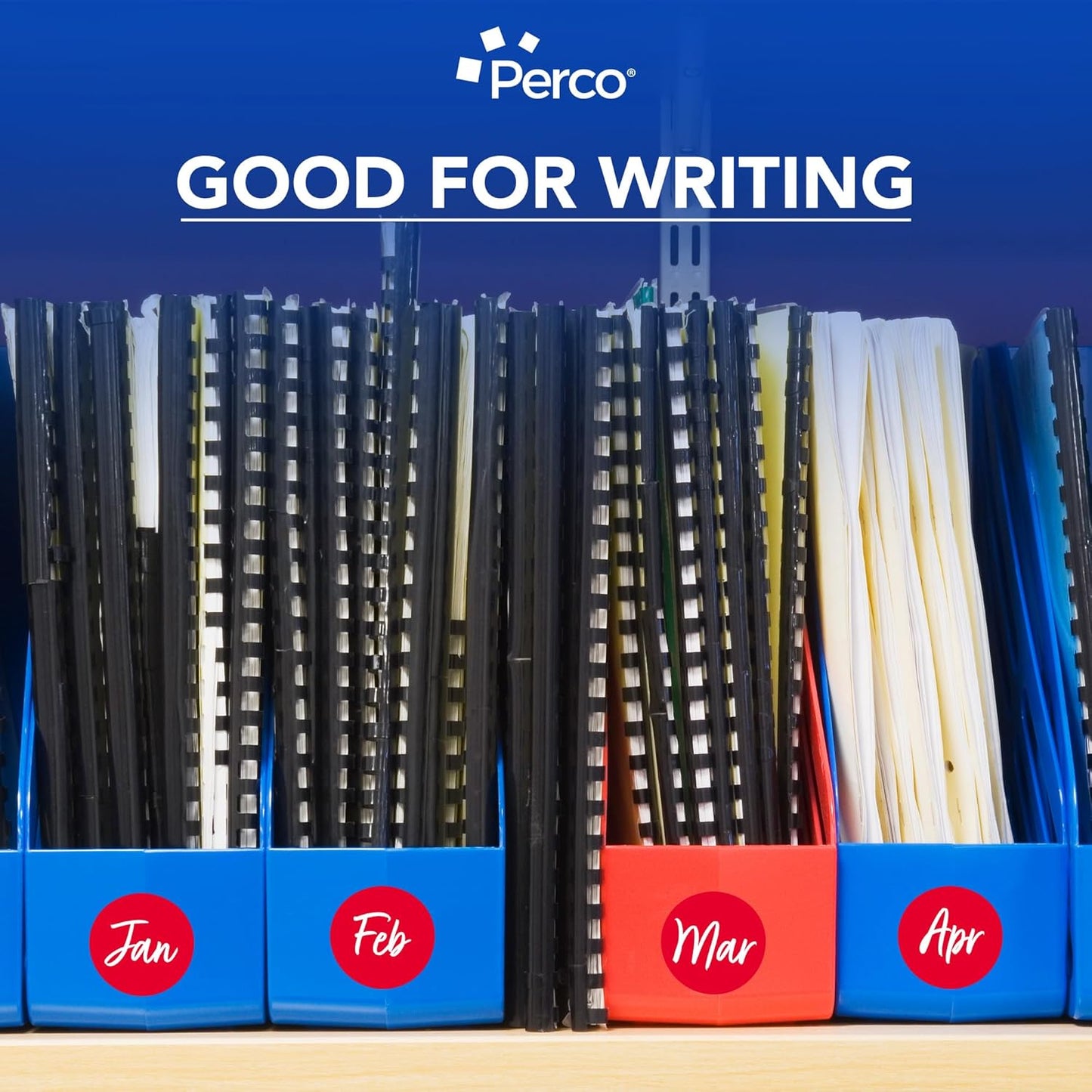 Perco Red 2-Inch Perforated Circle Dot Sticker Labels — 250 Round Stickers Per Roll — with Permanent Adhesive for Organizing, Color Coding, Bin Labeling, Packaging Alerts — Made in USA