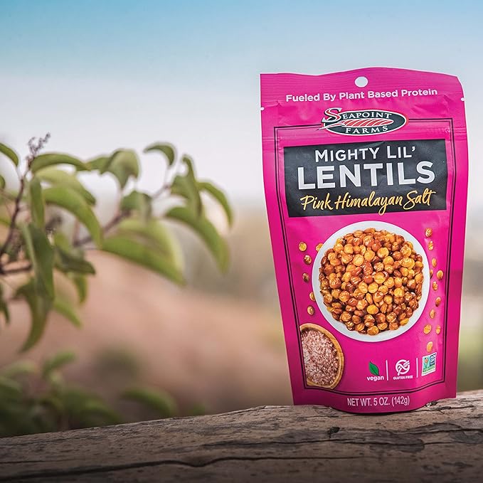 Seapoint Farms Mighty Lil’ Lentils, Variety Pack, Plant Based Protein, Gluten-Free, Non-GMO, and Kosher Crunchy Snack for Healthy Snacking, 5 oz (Pack of 3)