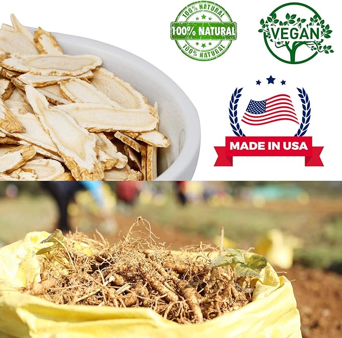 American Ginseng Slices from Wisconsin (Sliced Ginseng Root Wisconsin Grown!Most People Use It to Make Ginseng Tea! Good for Health! 花旗参片/西洋参片 (Sliced Ginseng Root) 113g/Bag