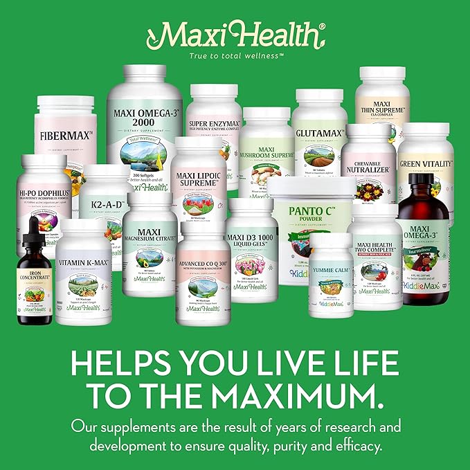 Maxi Health Chewable Calcium Complex – Vanilla Flavor Vitamin D3 and Magnesium Chewables to Help Support Bones – Kosher Magnesium and Calcium Supplement for Women and Men (180 Count)