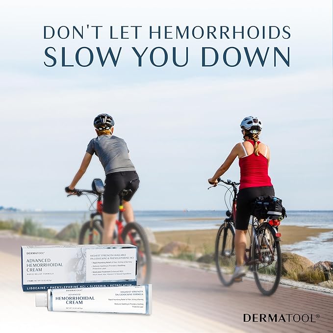 Hemorrhoid Treatment - Advanced Hemorrhoid Cream 5% Lidocaine & Phenylephrine - Hemorrhoid Shrinking Treatment - Rapid Relief of Pain, Swelling, Bleeding, Itching and Burning - Fissure & Hemorrhoids